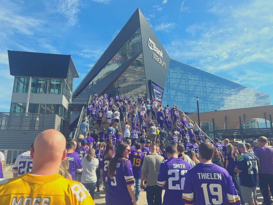 Minnesota Vikings Football Game at US Bank Stadium - The Stadium Environment & Crowd Experience