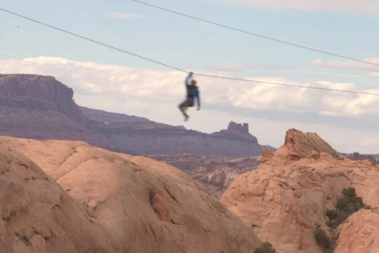 Moab: Zip Line Adventure - The Transportation & Group Size