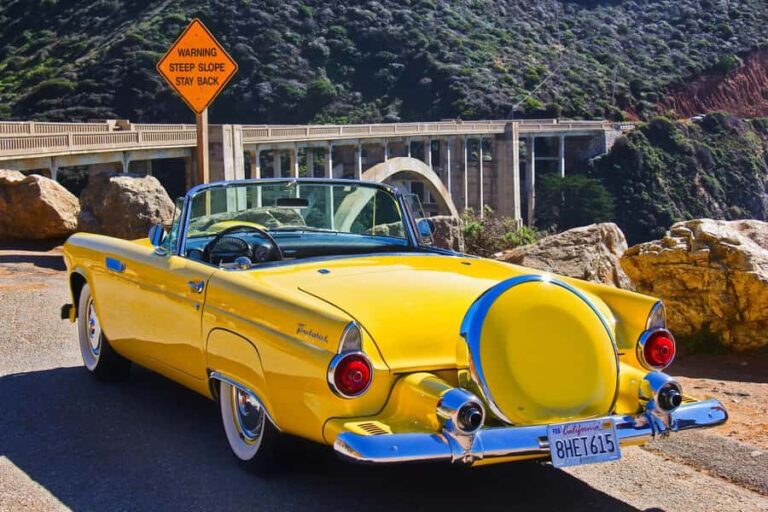 Monterey & Big Sur: 1955 Ford Thunderbird Convertible Rental - Who Will Love This Experience?