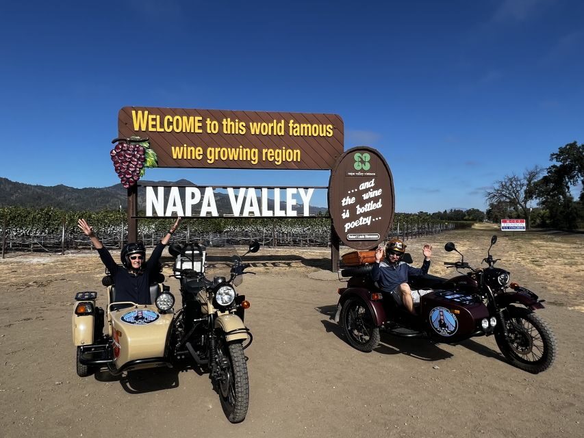 Napa Valley: Napa Valley Guided Sidecar Tour with 3 Wineries - The Itinerary Breakdown