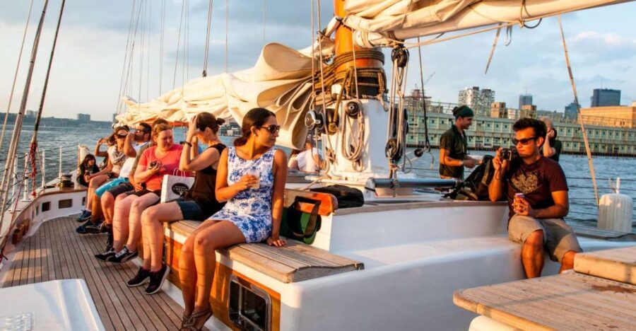 New York City: Sunset Sail Aboard a Schooner - Drinking and Relaxing Aboard