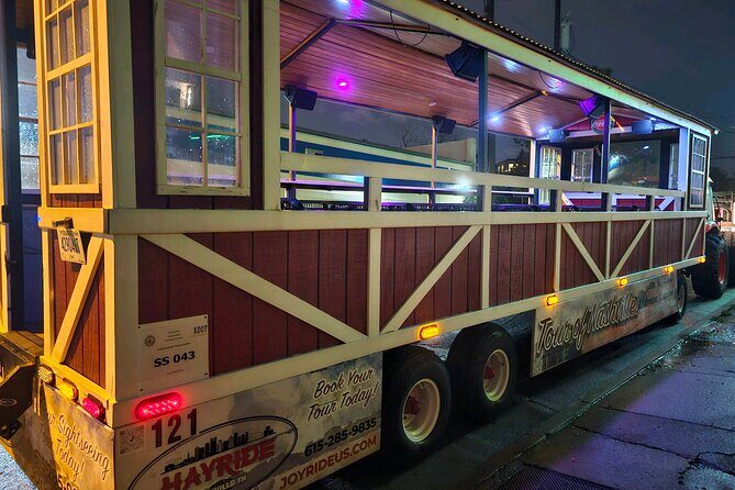 Night-Time Hayride Sightseeing Tractor Tour of Nashville - The Stops and Sights