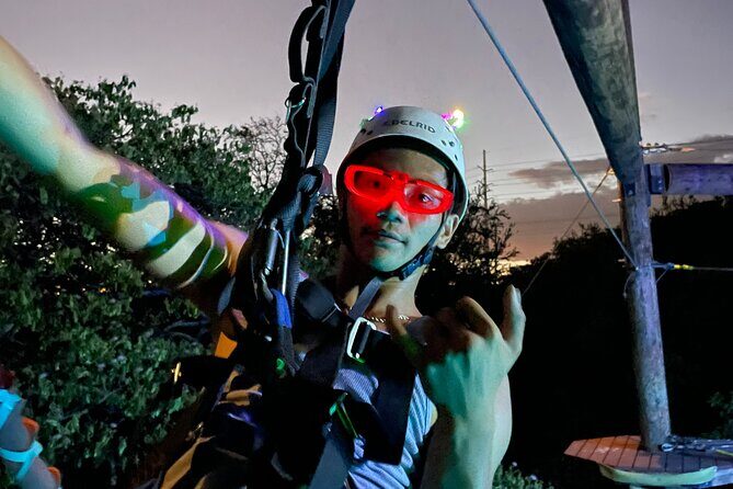 Night Zipline Adventure: 3 Lines - The Downside and Considerations