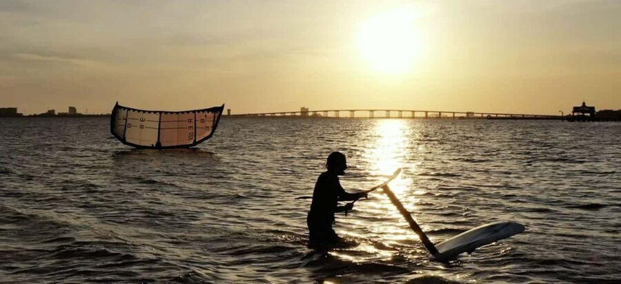 Ocean Springs: E-Foil Board Lesson - The Learning Process: From Land to Water