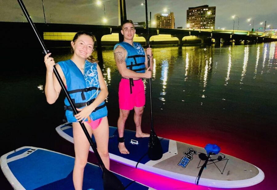 Orlando: Date Night LED Night Glow Tour with Sparkling Wine - The Experience Itself: Glowing Water and Sparkling Wine