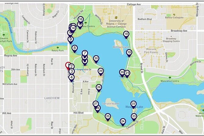 Regina's Wascana Lake Audio Walking Tour - The Practical Aspects