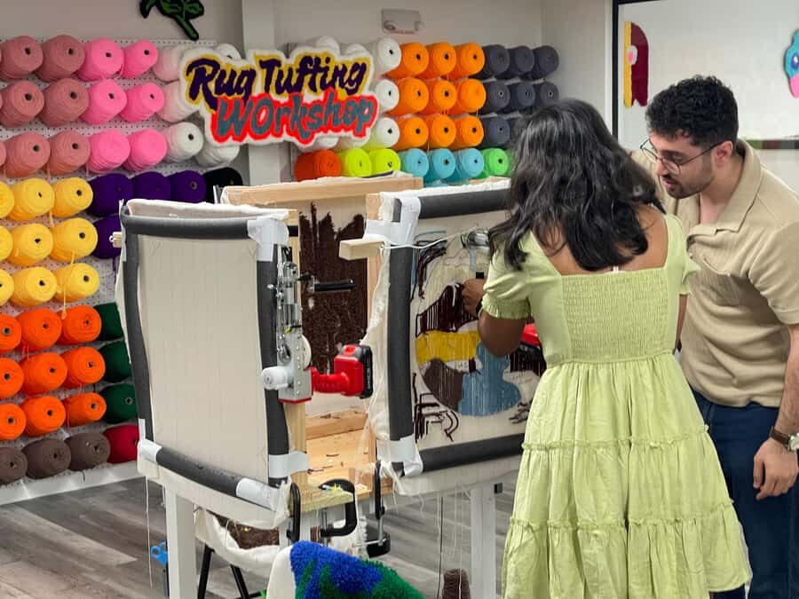 Rug Tufting Workshop in Philadelphia - The Experience Step by Step