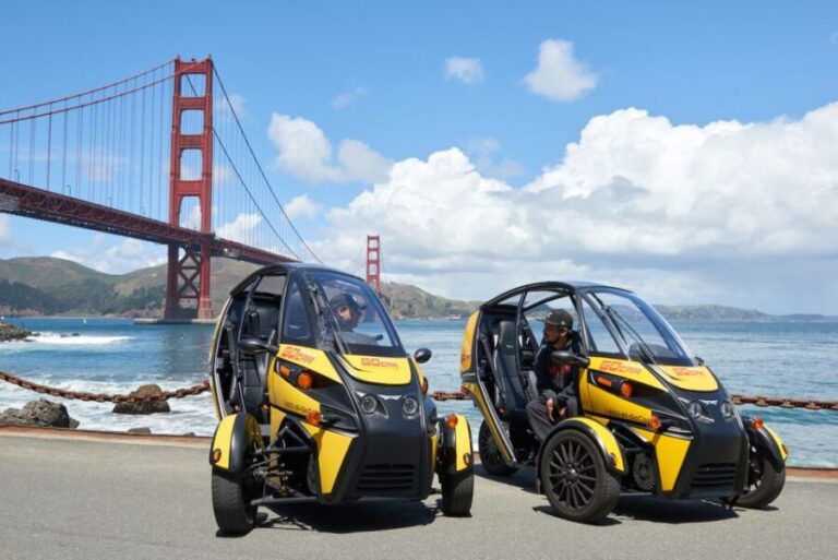 San Francisco: Electric GoCar Tour over Golden Gate Bridge - Crossing the Golden Gate Bridge