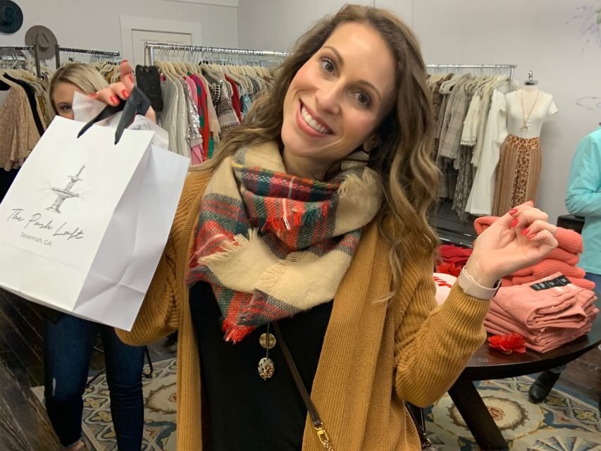 Savannah: Champagne and Shopping Guided Tour - The Itinerary Breakdown: What to Expect