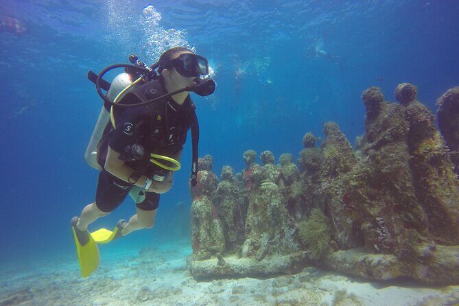 Scuba Dive at Musa Cancun for Certified Divers - The Underwater Sculptures and Marine Environment