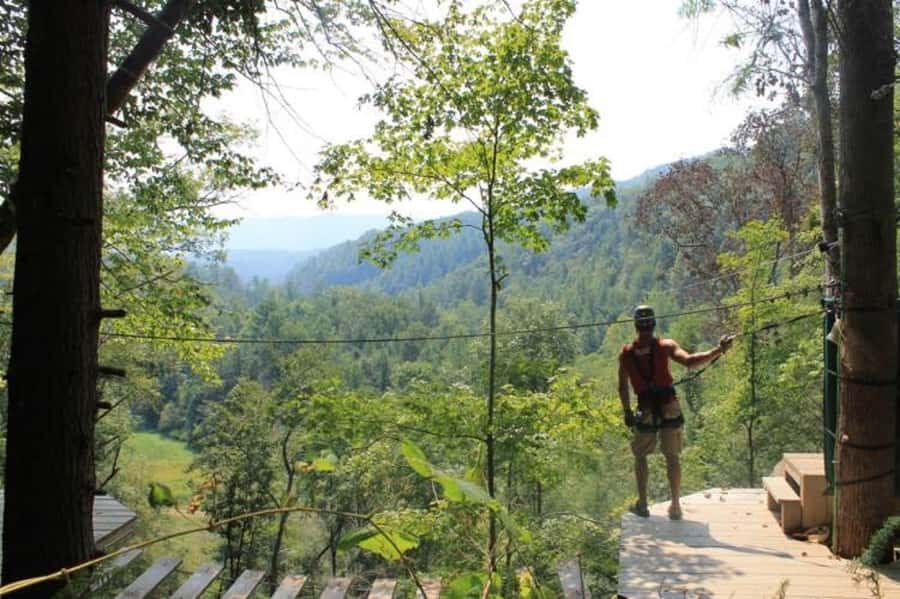Sevierville: Waterfall Canopy Zip Lining in Smoky Mountains - The Guides and Equipment
