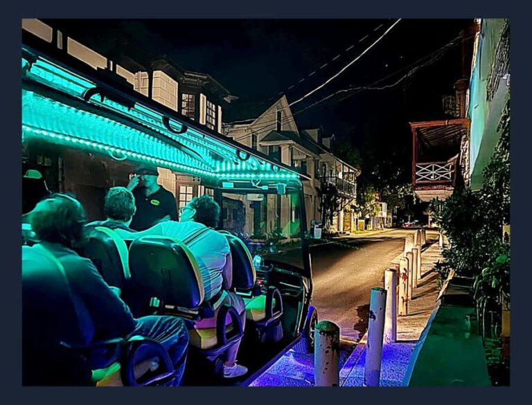 St.Augustine Ghost Tour on Premium Golf Cart with PiCk Up - The Route and Major Stops