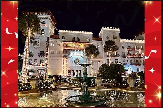 St Augustine Nights of Lights Tour on Premium Electric Cart - Practical Details