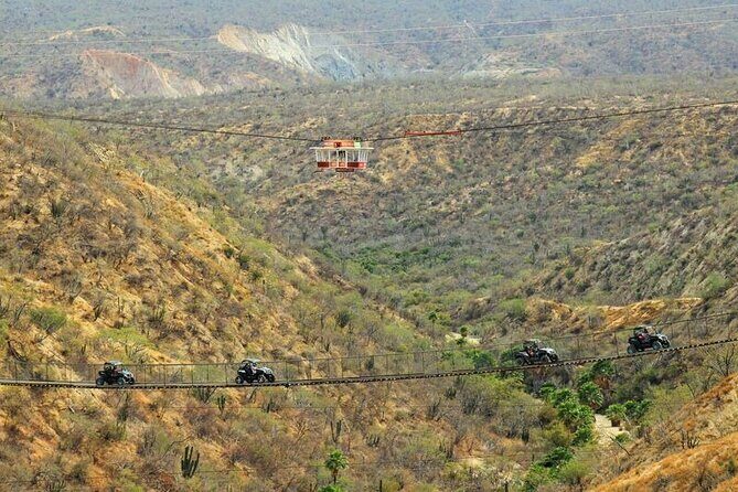 UTV ride in Los Cabos with a pending bridge crossing - The Highlights of the Tour