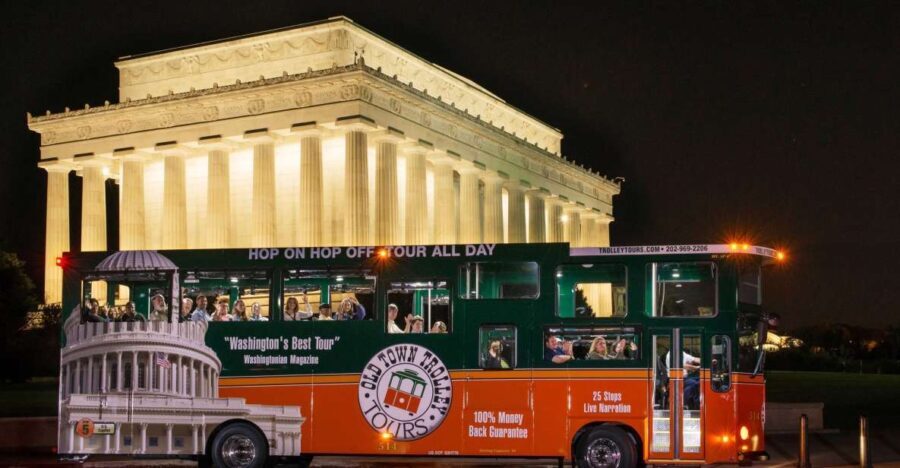 Washington DC: Monuments by Moonlight Nighttime Trolley Tour - The Sights in Detail