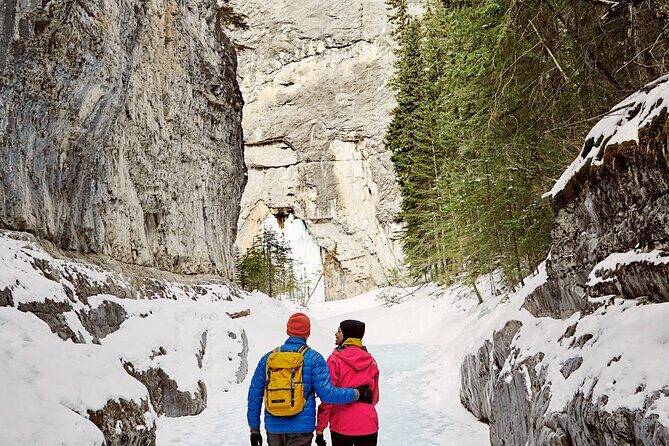 Winter Canyon Ice Adventure in Canmore with Ice Cleats Included - The Itinerary in Detail
