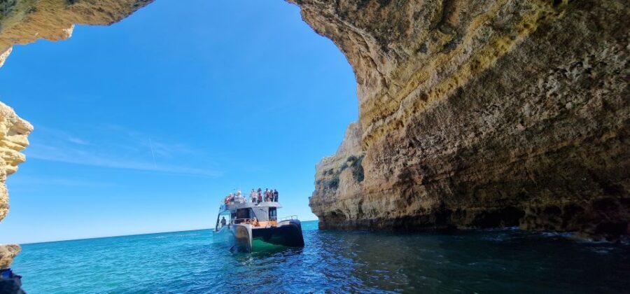 Albufeira: Coastline and Benagil Caves Tour by Catamaran - Where You Start: SeaAlgarve Ticket Office by Albufeira Marina