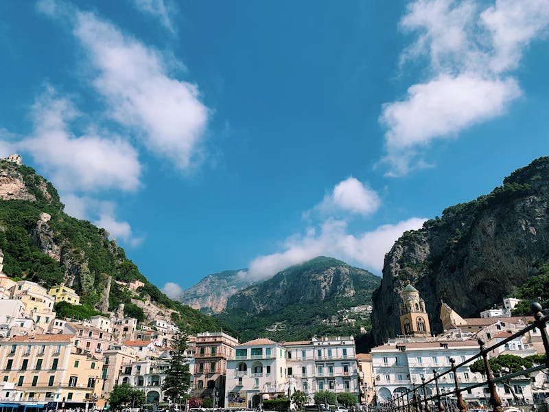 Amalfi town architecture mountains