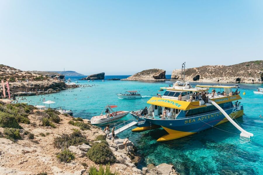 Comino: Blue Lagoon, Crystal Lagoon, and Seacaves Tour - Boarding at Bugibba Jetty and Finding Your Best Spot