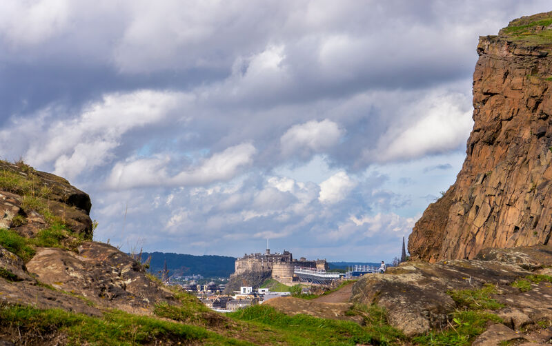 Arthurs Seat hill in Edinburgh