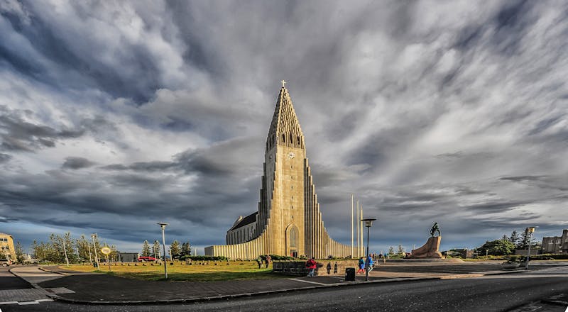 Hallgrimskirkja church Reykjavik Iceland