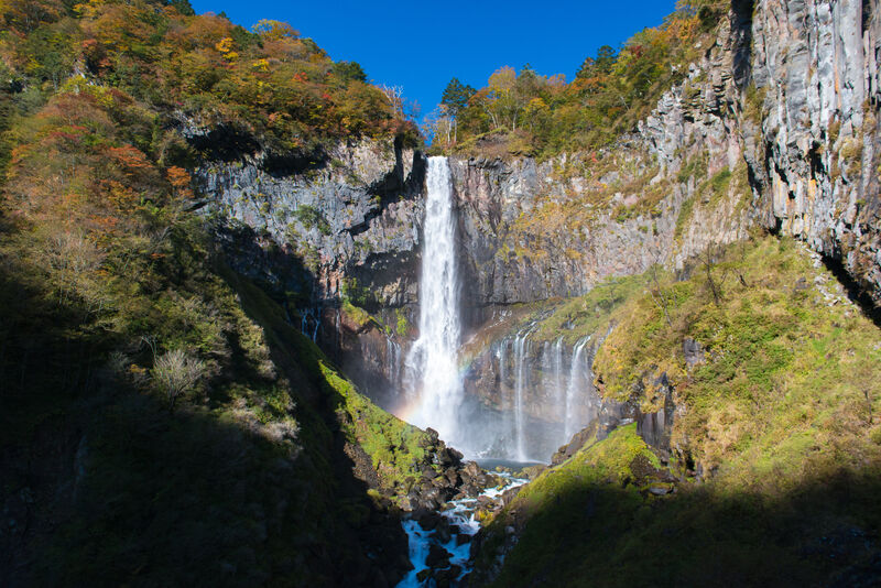 Kegon Falls waterfall in Nikko Japan