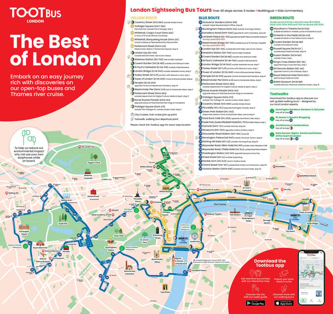 London: Tootbus Must-See Hop-On Hop-Off Bus Tour with Cruise - Price and what your $52-ish ticket really buys