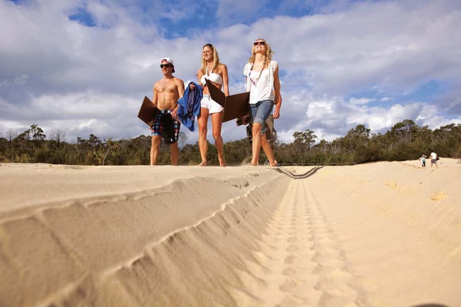 Moreton Island: Tangalooma Desert Safari and Dolphin Feeding - The Desert Safari: 4WD Adventure and Sand Tobogganing