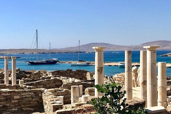 Mykonos Sail Cruise to Rhenia, Guided Tour of Delos, Lunch&Drinks - Rhenia Island: The Swimming Stop That Works