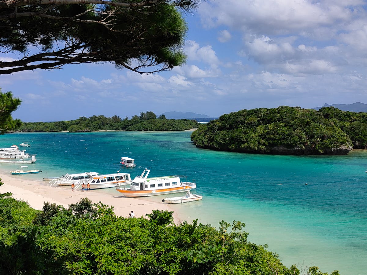 Turquoise waters and beaches of Okinawa Japan