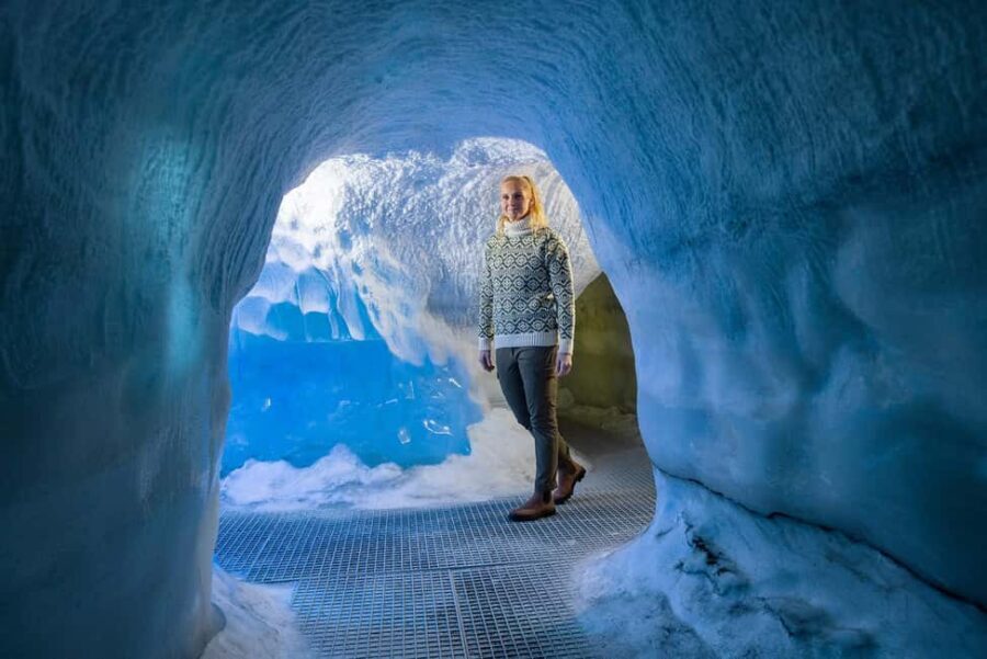 Reykjavik: Perlan - Wonders of Iceland Experience - Standing in the real indoor ice cave (yes, it’s actually an ice cave)
