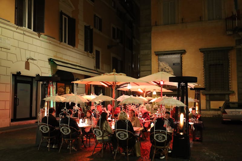 Outdoor dining Rome