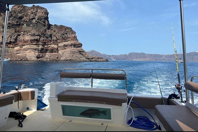 Santorini Fishing Private Cruise boat tour - BBQ, Snorkeling - Meeting Point at Ormos Ammoudiou: Simple Start, Local Area Vibe