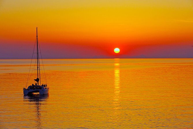 Santorini Sunset Luxury Sailing Catamaran Cruise with BBQ, drinks, transfer - Whats Included vs. What You Need to Know