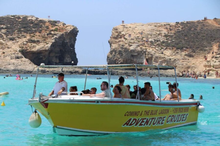 Sliema: Boat Trip to Comino Blue Lagoon, Gozo, and Caves - Meeting Point: Finding the White Boat With a Blue Tent