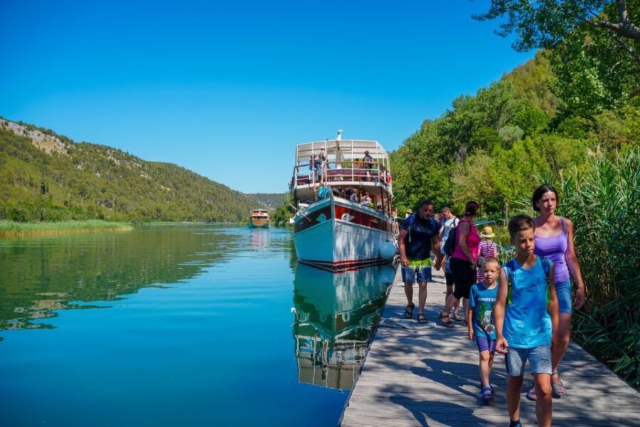 Split: Krka Waterfalls Trip with Boat Cruise and Swimming - Getting to Krka: Split-to-Skradin by air-conditioned coach