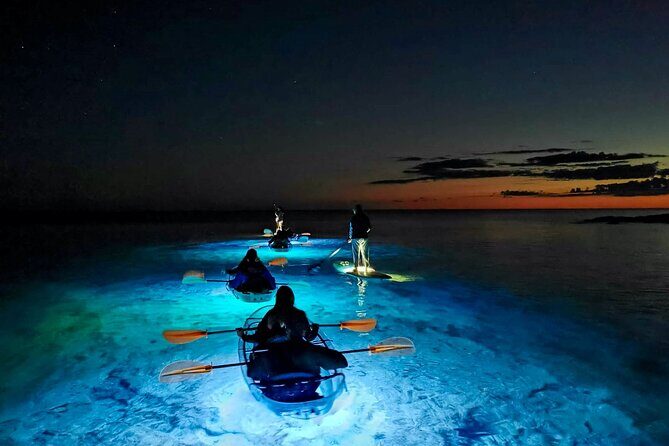 Transparent Kayak Night Glow Experience from Pula - How Long Is the Night Glow Trip