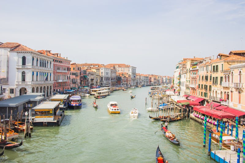 Venice Grand Canal gondolas