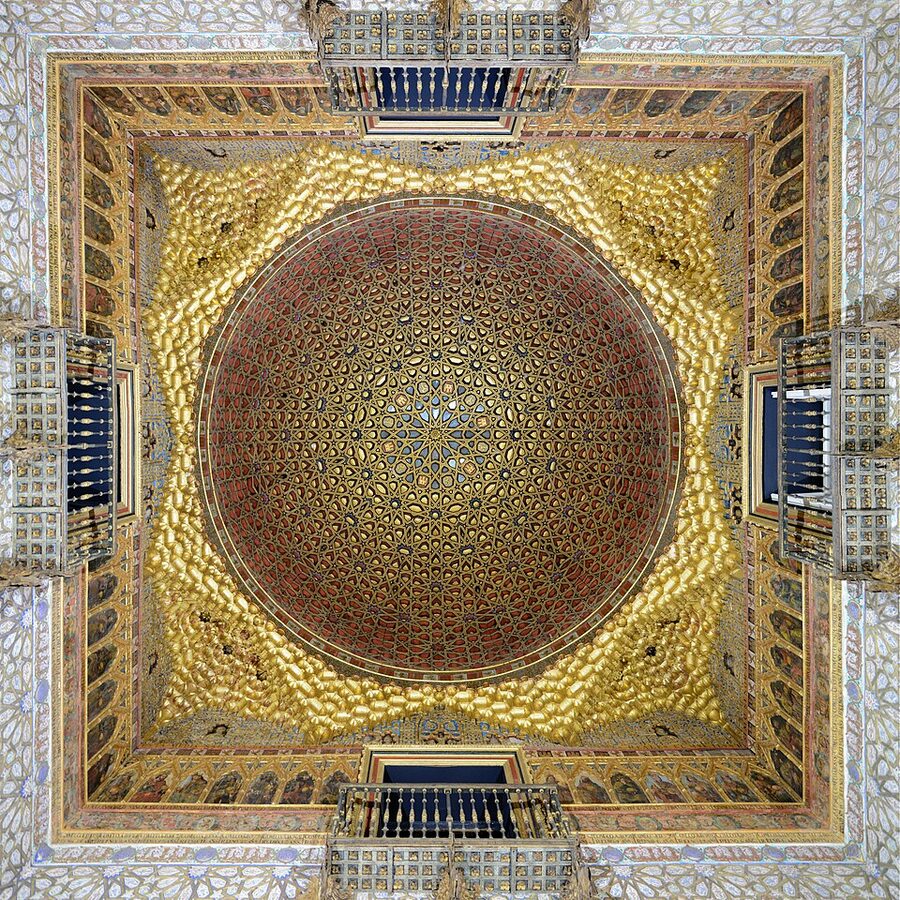 Interior courtyard of the Alcazar of Seville