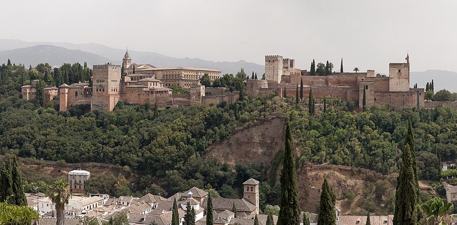 Alhambra Granada Spain exterior view