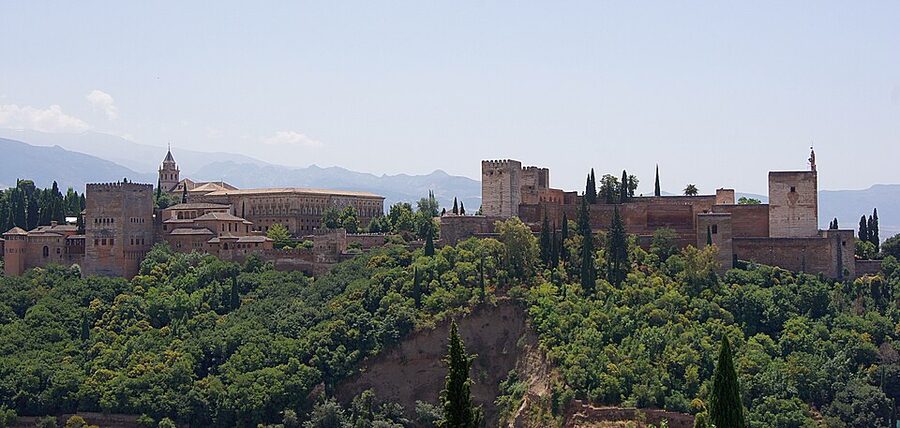 Alhambra from Mirador San Nicolas classic view