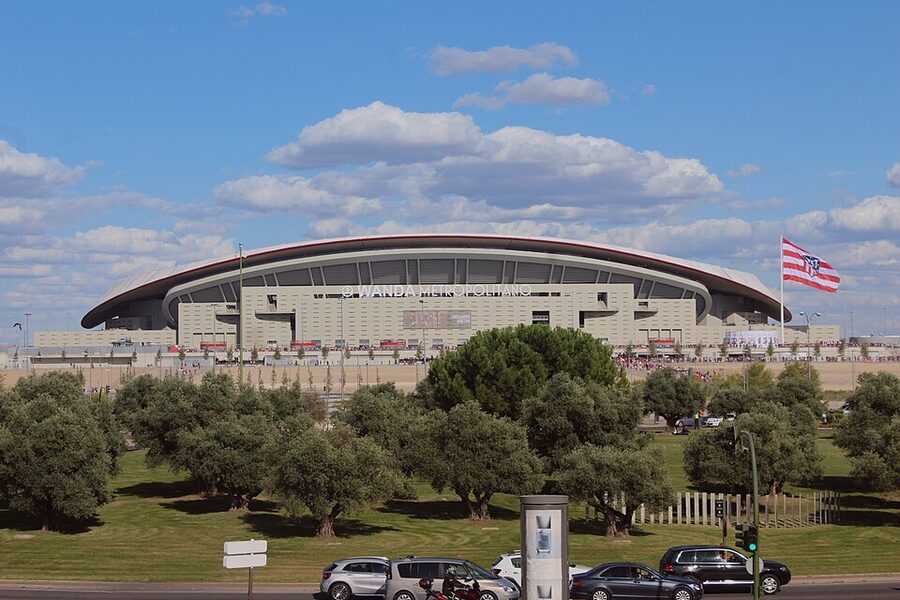 Atletico Madrid Metropolitano stadium photographed 2017