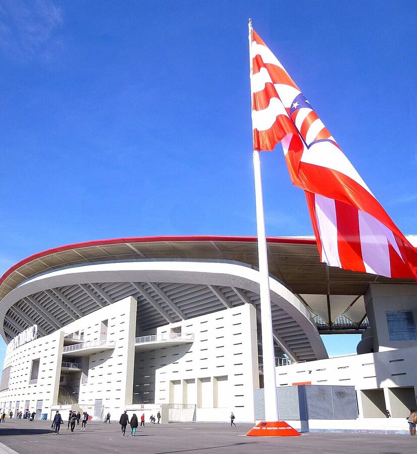Red seats close view at Atletico Madrid Metropolitano