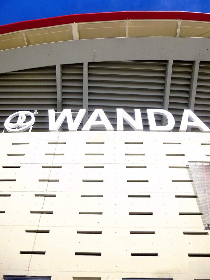 Approach to the Metropolitano stadium in Madrid