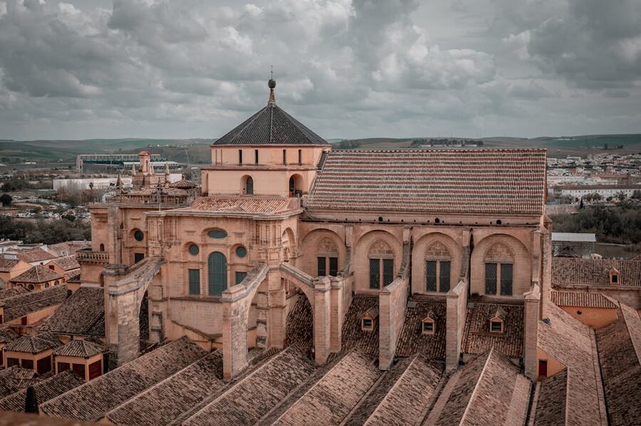 Cordoba Mosque-Cathedral aerial architecture