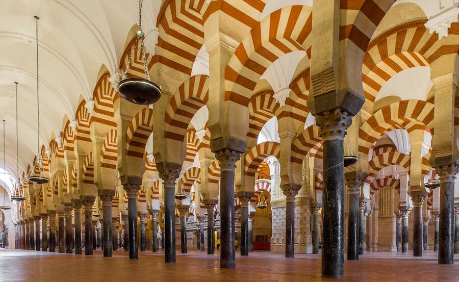 Islamic arches in Mosque-Cathedral Cordoba