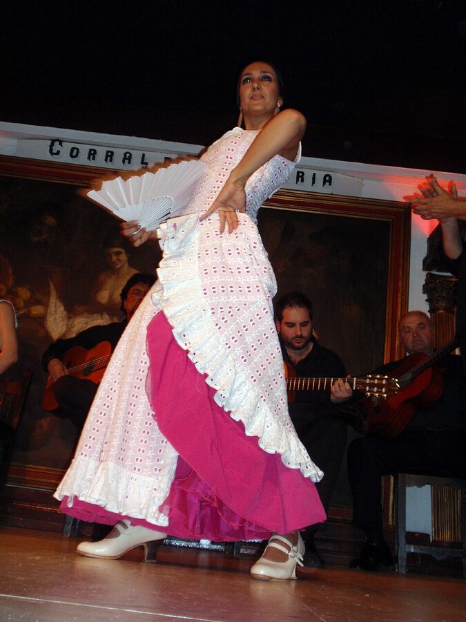 Corral de la Moreria sign in central Madrid