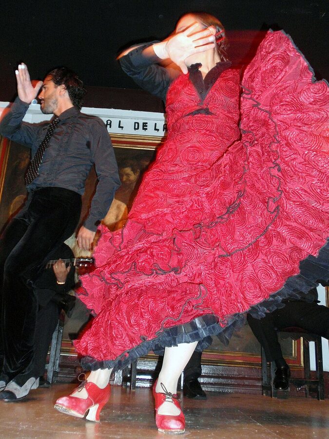 Corral de la Moreria street facade in Madrid