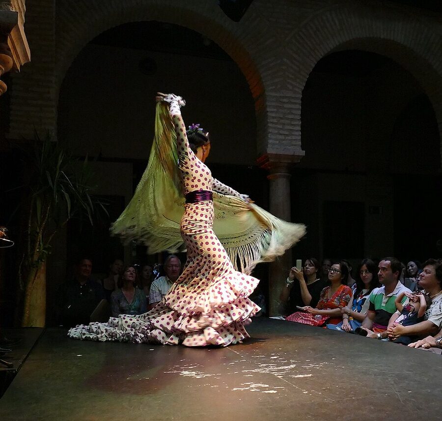 Flamenco stage performance in Seville