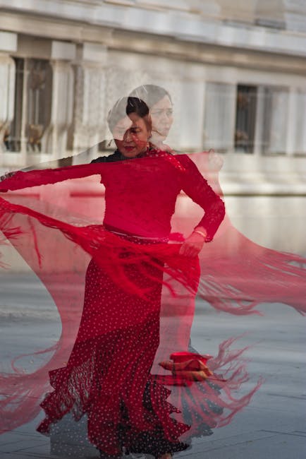 Flamenco performer on a Spanish street